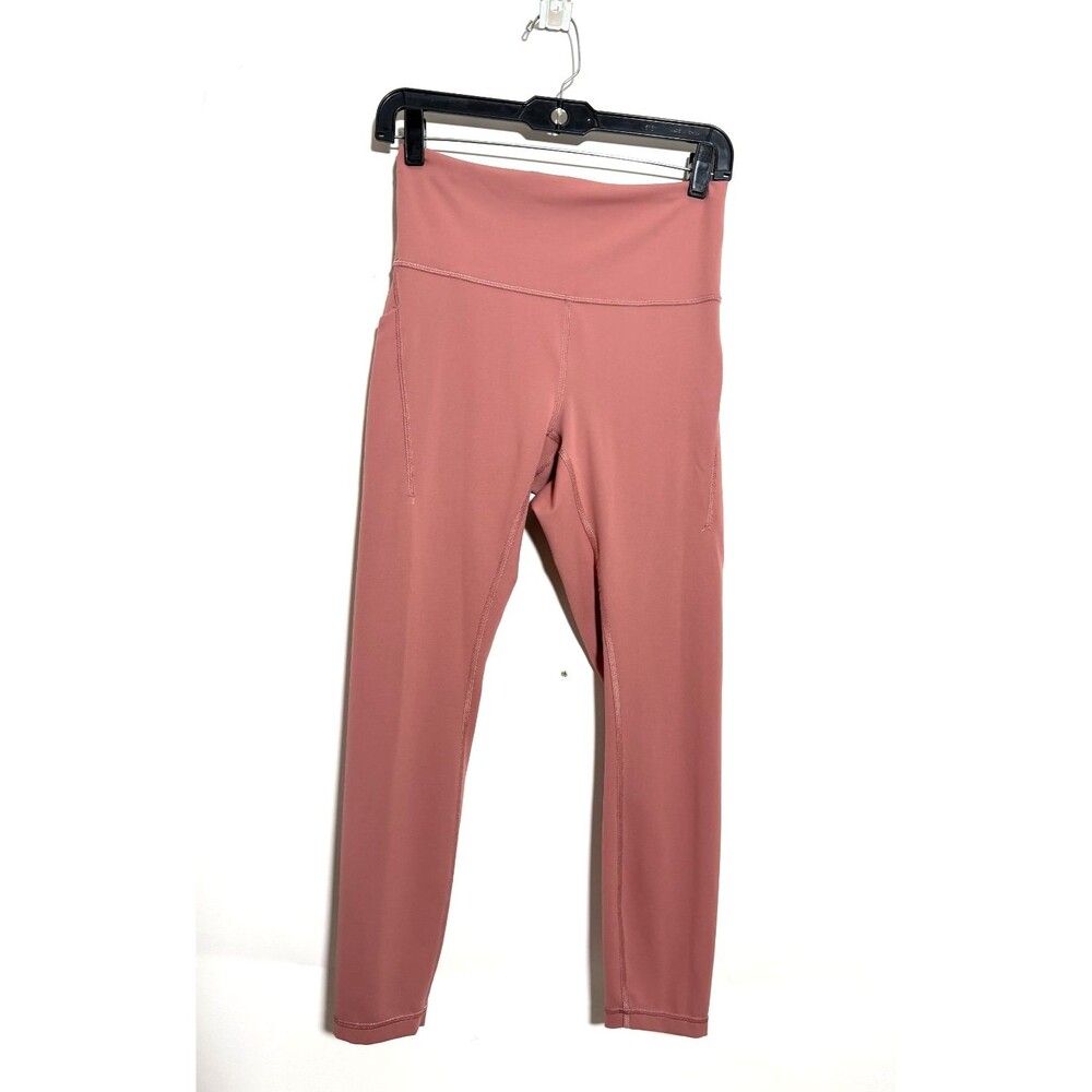 Lululemon Wunder Train High-Rise Tight with Pockets Size 8 Rose 25" Leggings